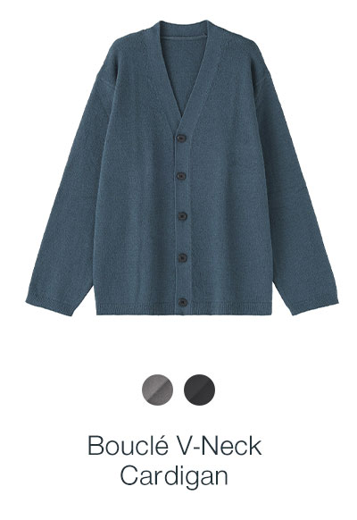 Shop Boucl&eacute; V-Neck Cardigan