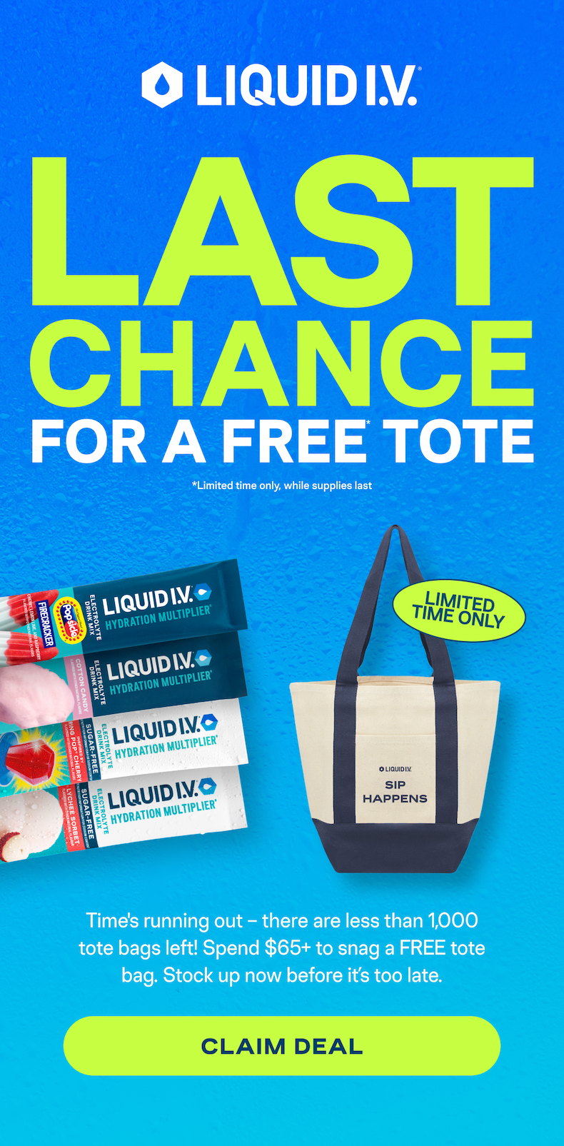 Last Chance for a Free Tote