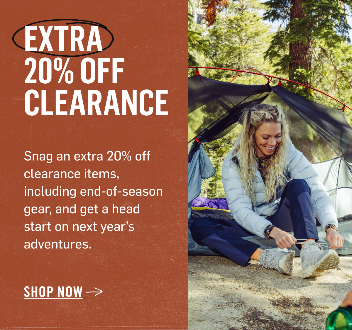 Extra 20% Off Clearance from BGA, The North Face, Columbia and Free People. Shop Now
