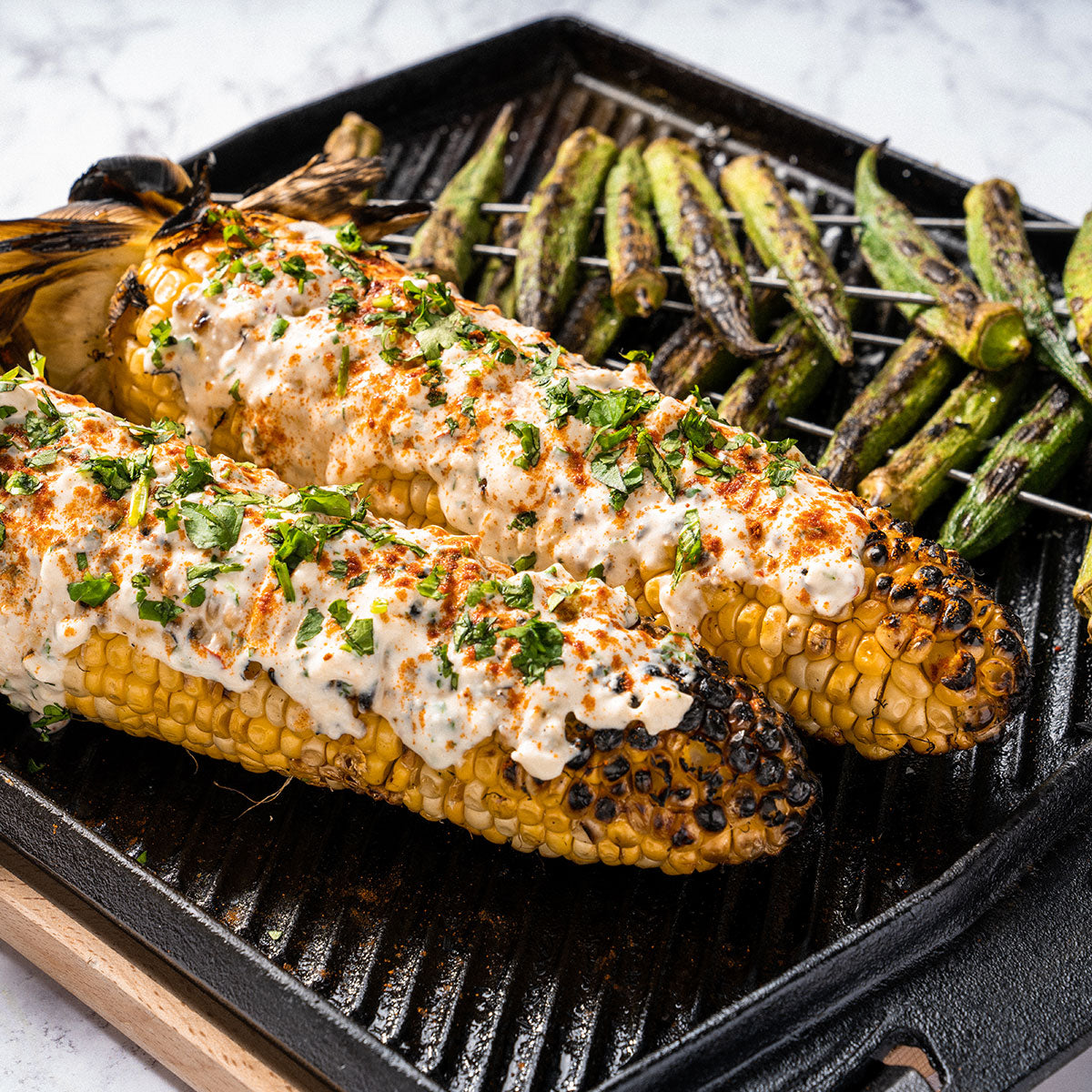 Cast Iron Elotes
