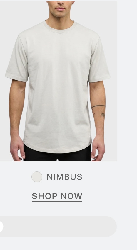 Featherlight Pima Tee in Nimbus