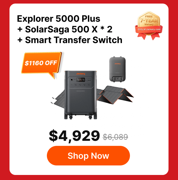 Explorer 5000 Plus+ SolarSaga 500 X * 2+ Smart Transfer Switch