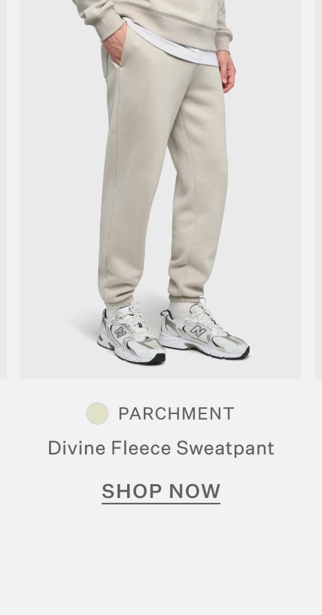 Divine Fleece Sweatpant - Parchment