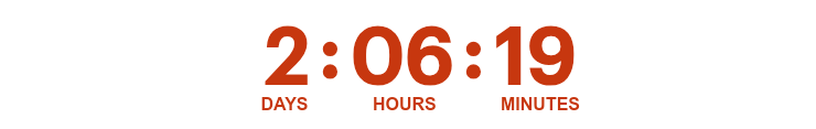 Countdown timer.