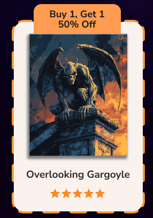 Overlooking Gargoyle | Paint by Numbers