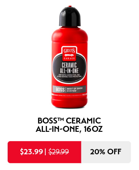 20% off BOSS CERAMIC ALL-IN-ONE
