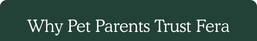 Why Pet Parents Trust Fera