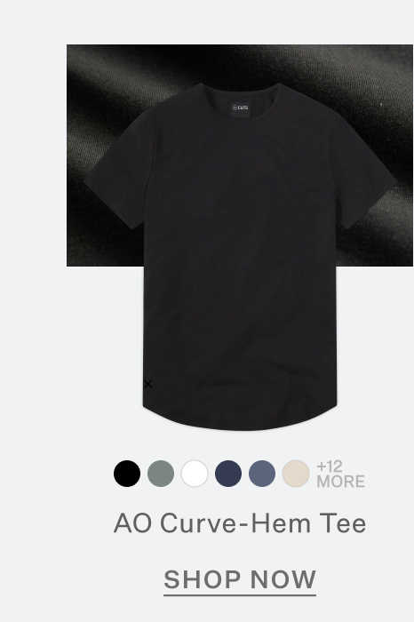 AO Curve-Hem Tee | Black | Shop Now