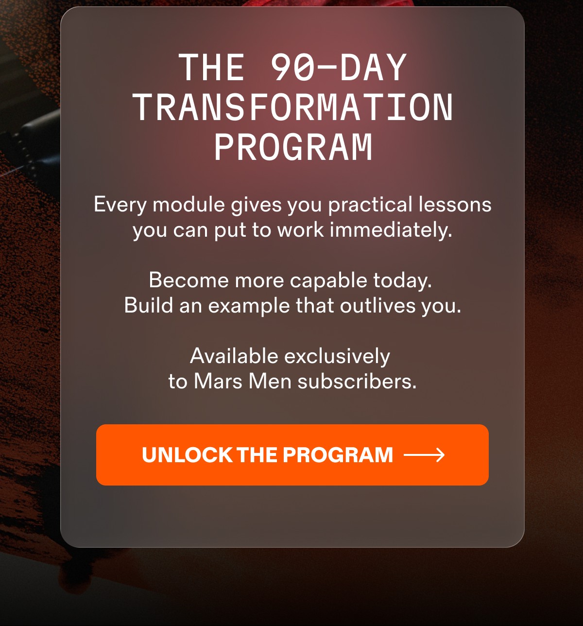 UNLOCK THE PROGRAM