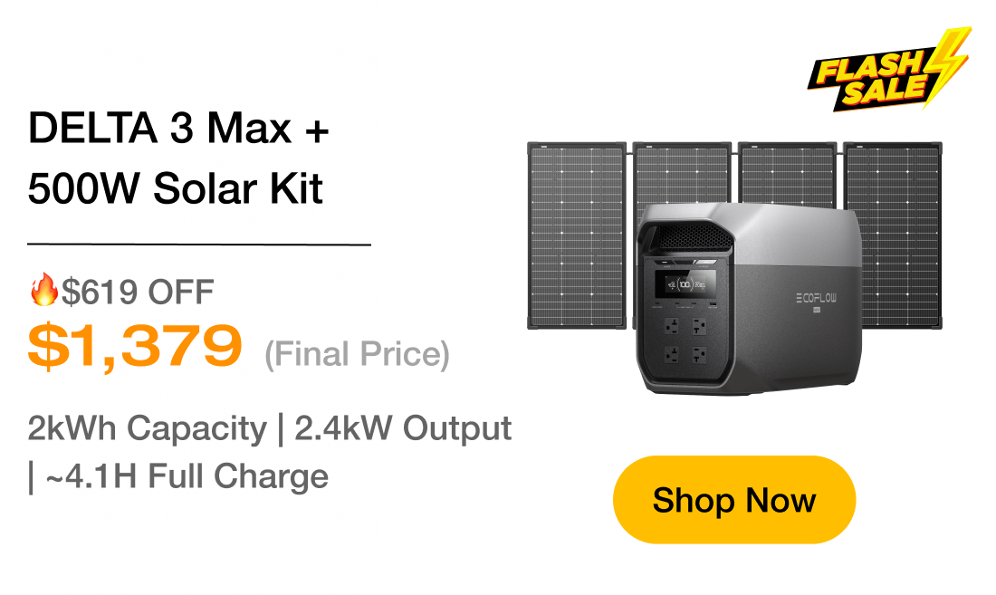 DELTA 3 Max + 500W Solar Kit
