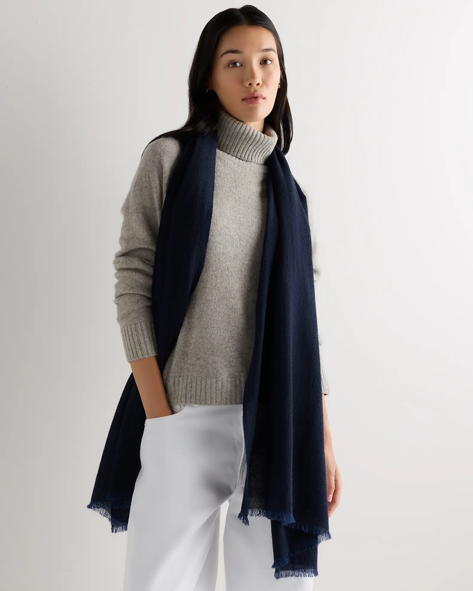 Chambray Cashmere Woven Scarf
