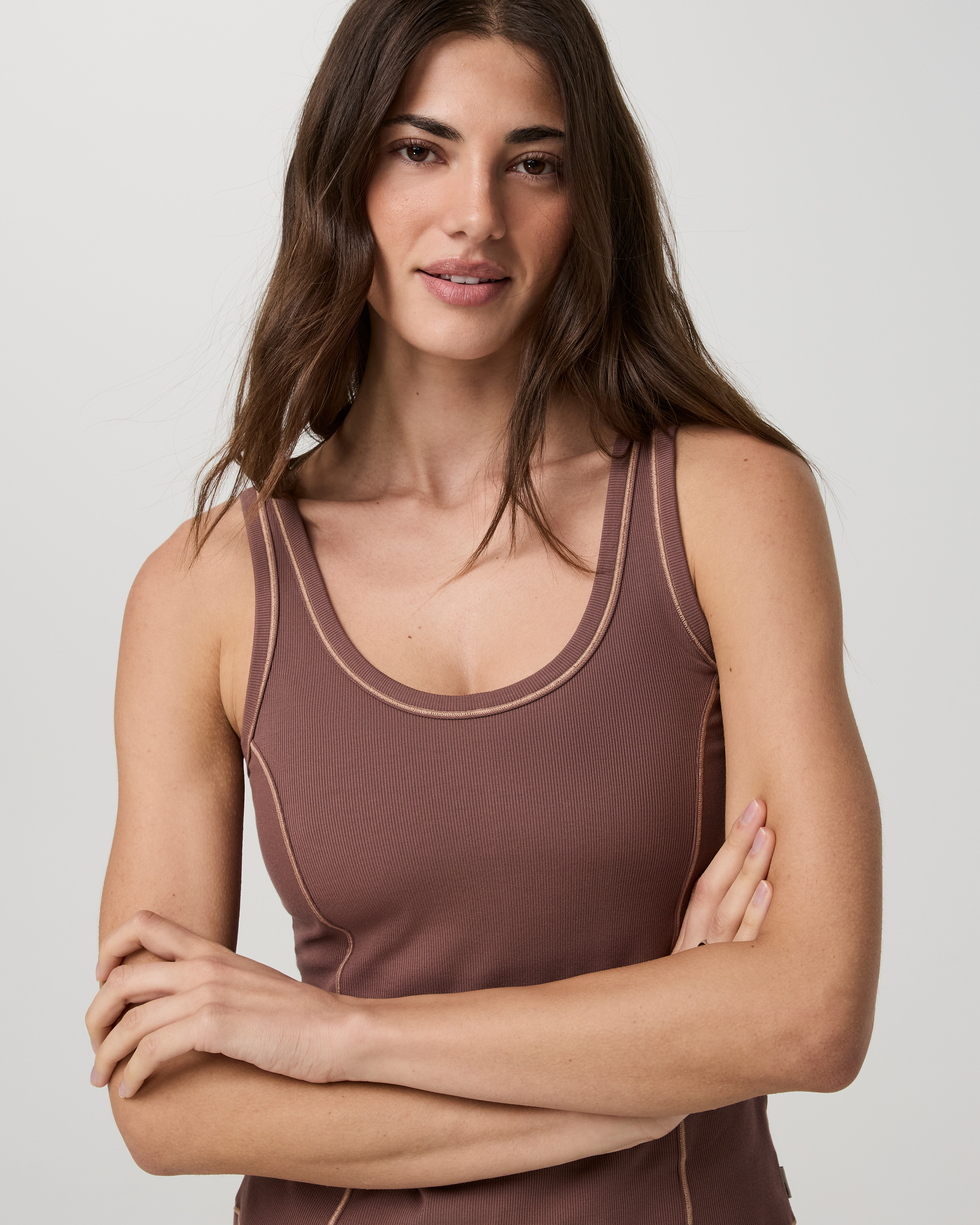Image of Vuori Pose Seams Tank Top | Sable