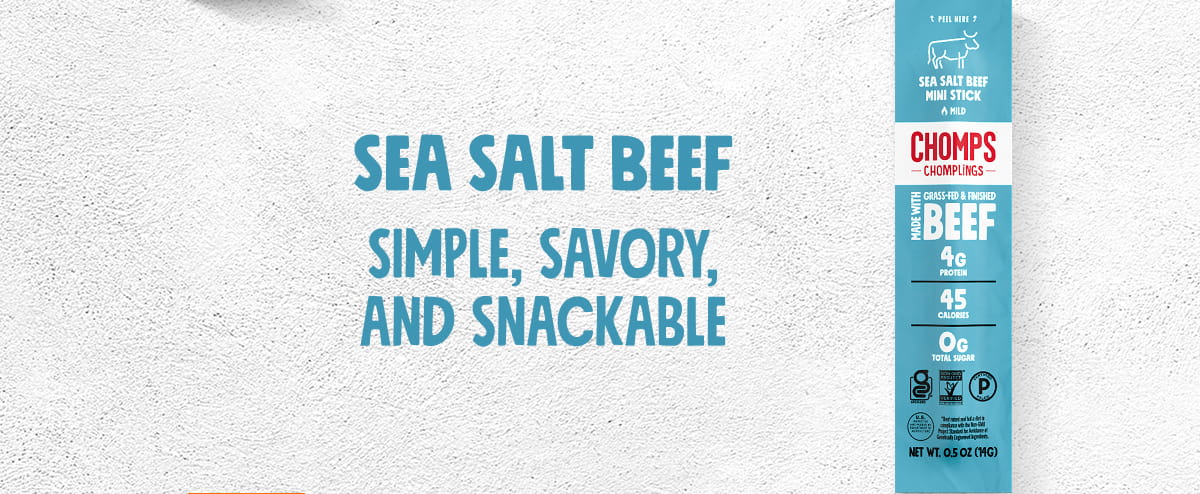 sea salt Beef Simple, savory, and snackable