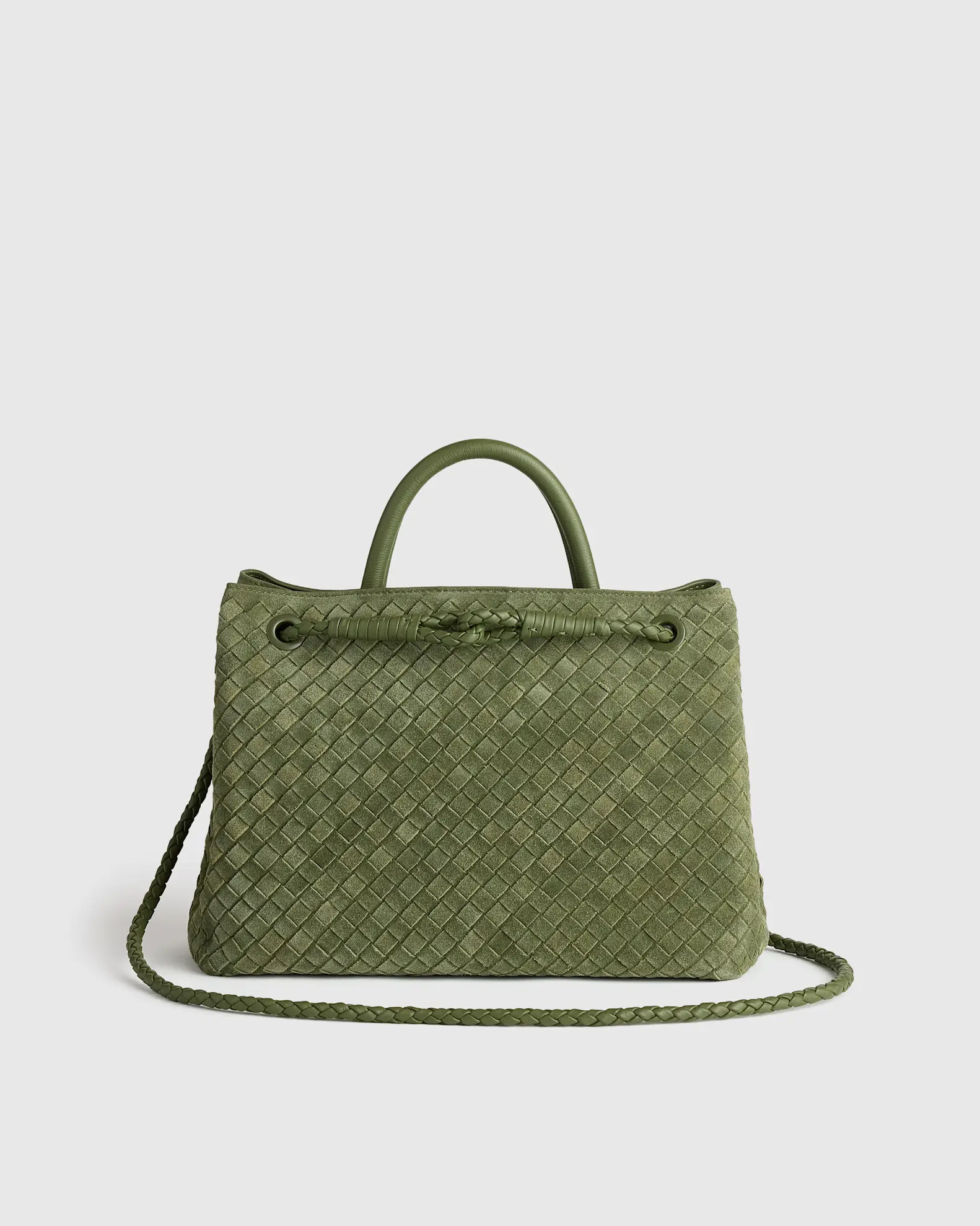 Romy Suede Handwoven Satchel