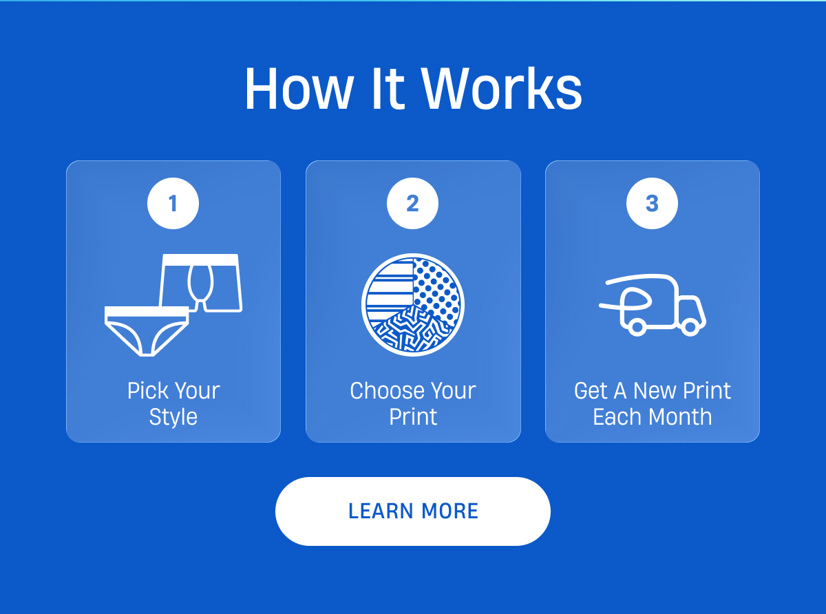 Pick Your Style | Choose your print | Get a new print each month | Learn more