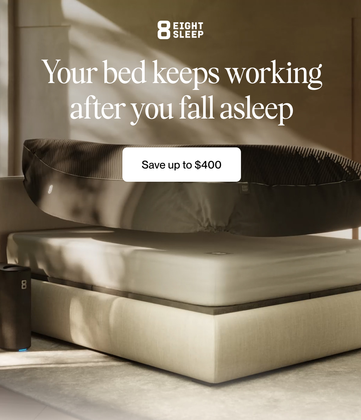 Your bed keeps working  after you fall asleep
