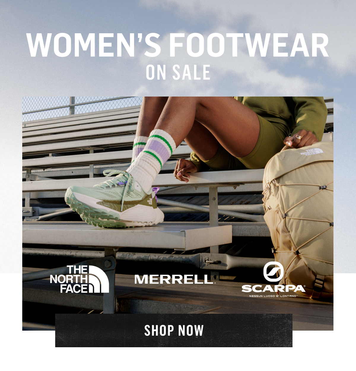 Women's Footwear On Sale: The North Face, Merrell and Scarpa. Shop Now!