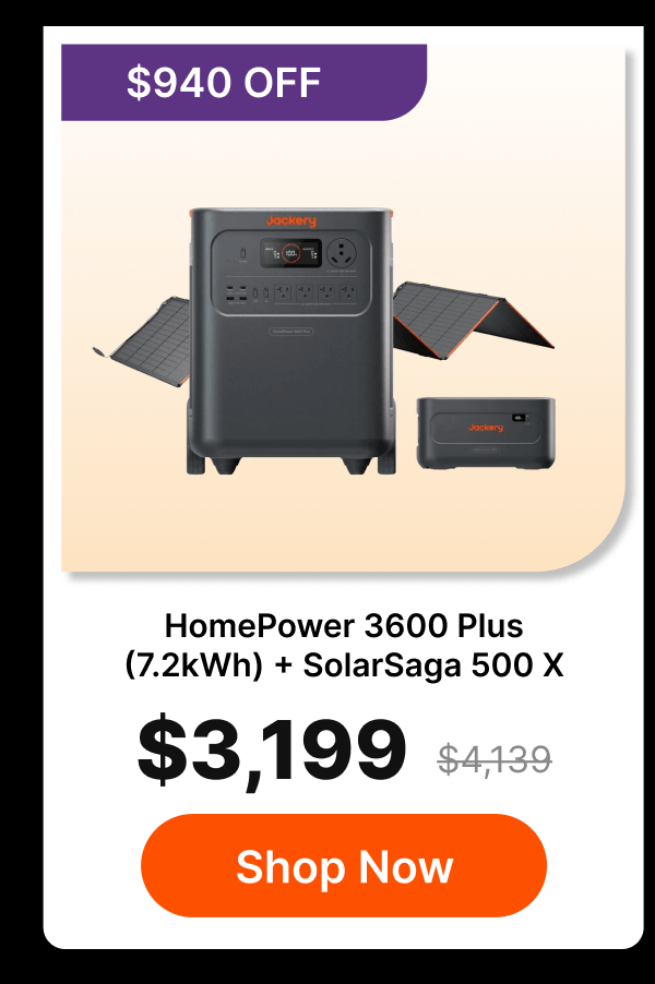 HomePower 3600 Plus(7.2kWh) + SolarSaga 500 X