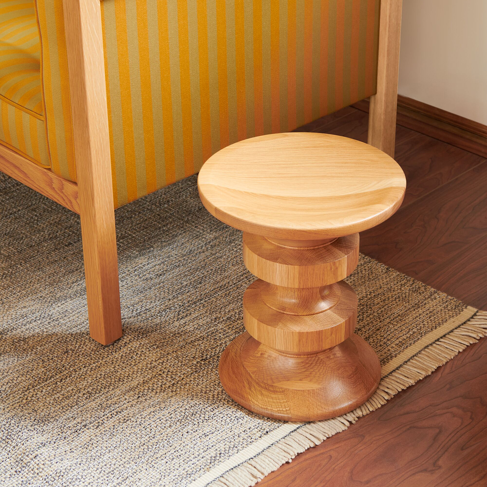 Eames Turned Stool 