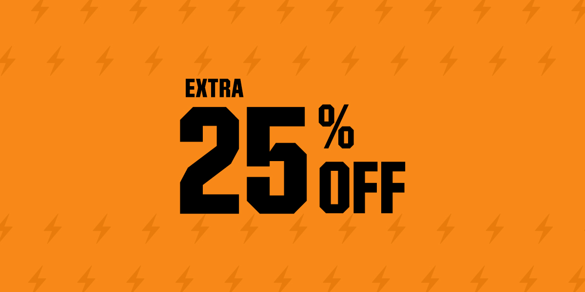 Extra 25% off.