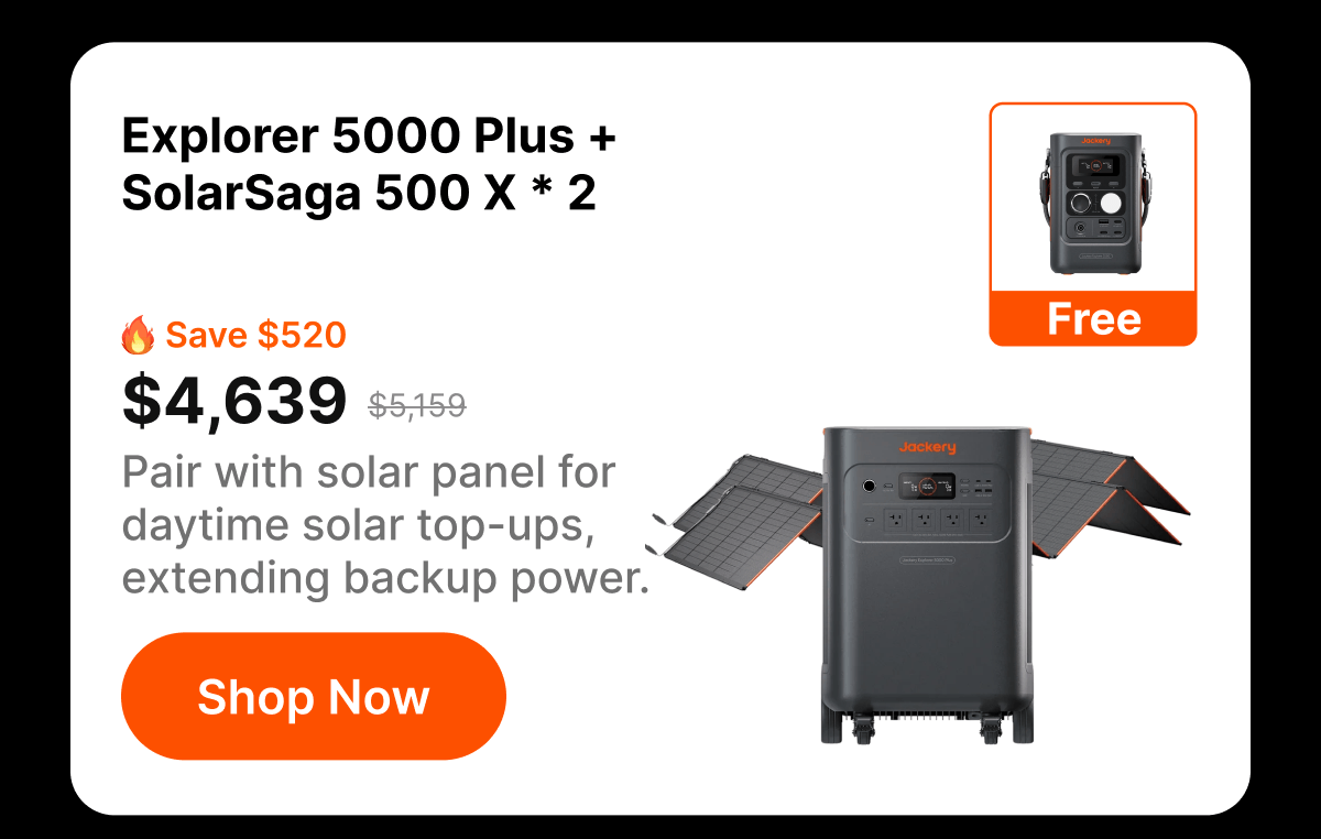 Explorer 5000 Plus + SolarSaga 500 X * 2 $4639 $5159