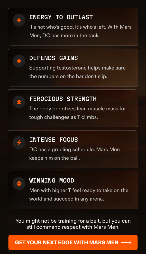 Mars Men benefits: energy, strength, focus, and mood. Get your next edge.