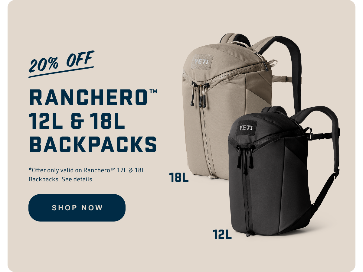 20% Off Ranchero&trade; 12L & 18L Backpacks