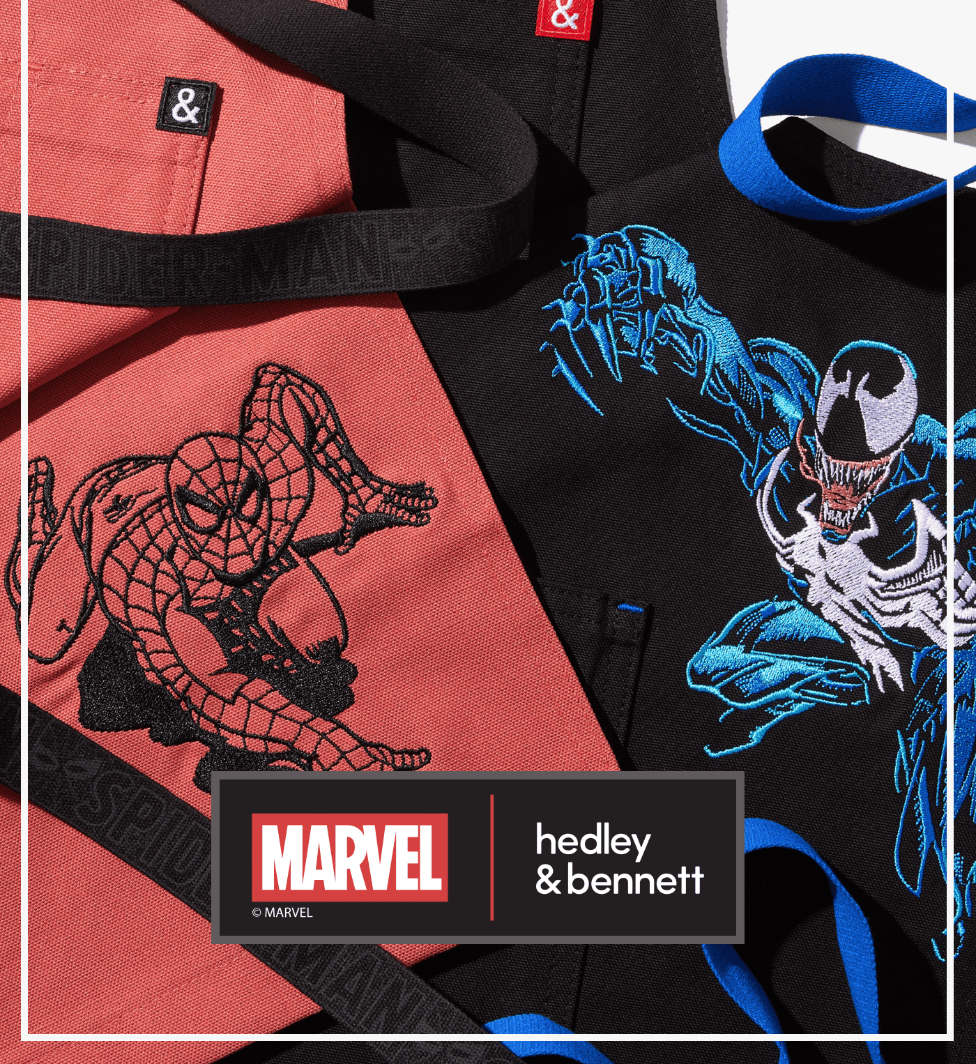 INTRODUCING Marvel&rsquo;s Spider-Man & Venom Aprons