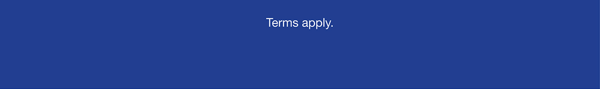 Terms apply.