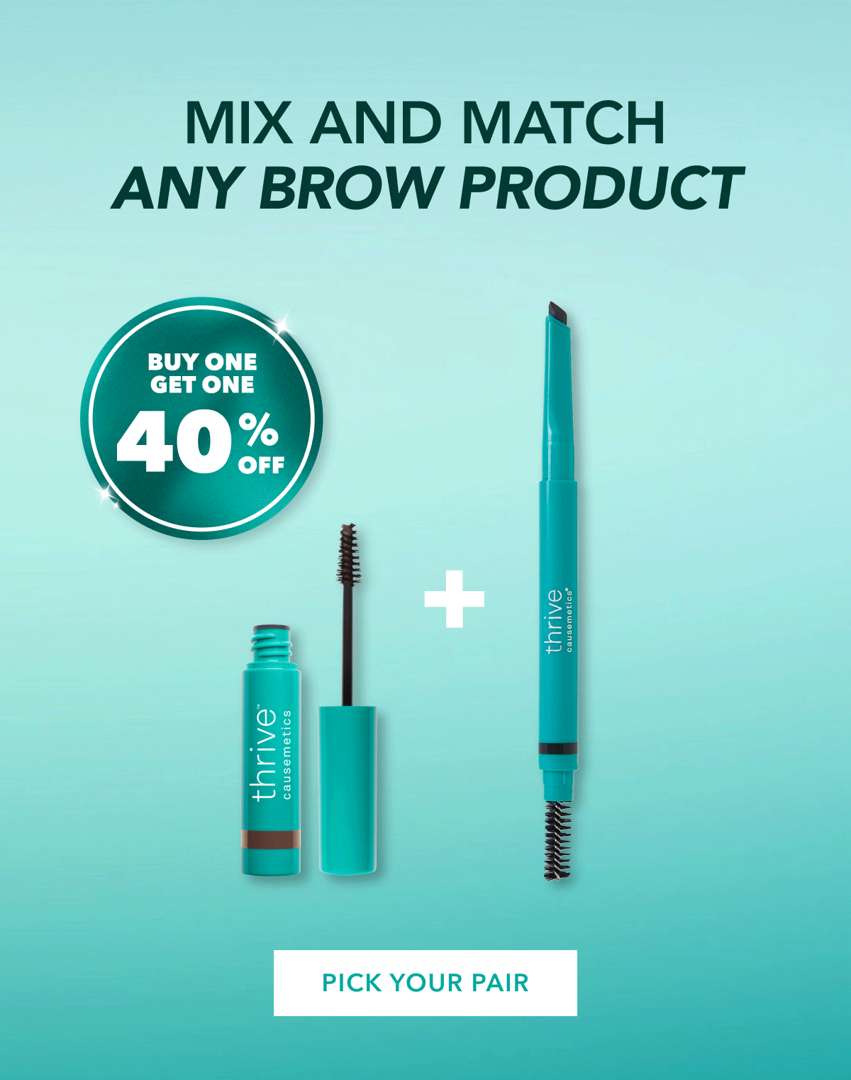 mix and match any brow product