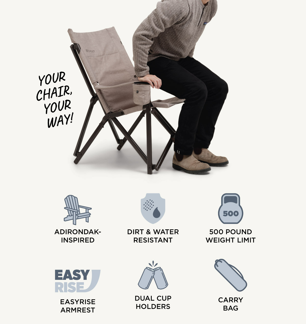 Camp Chair Features