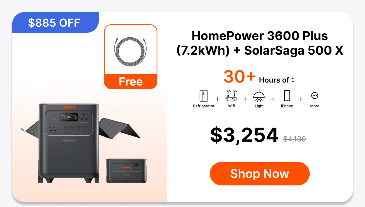  HomePower 3600 Plus(7.2kWh) + SolarSaga 500 X