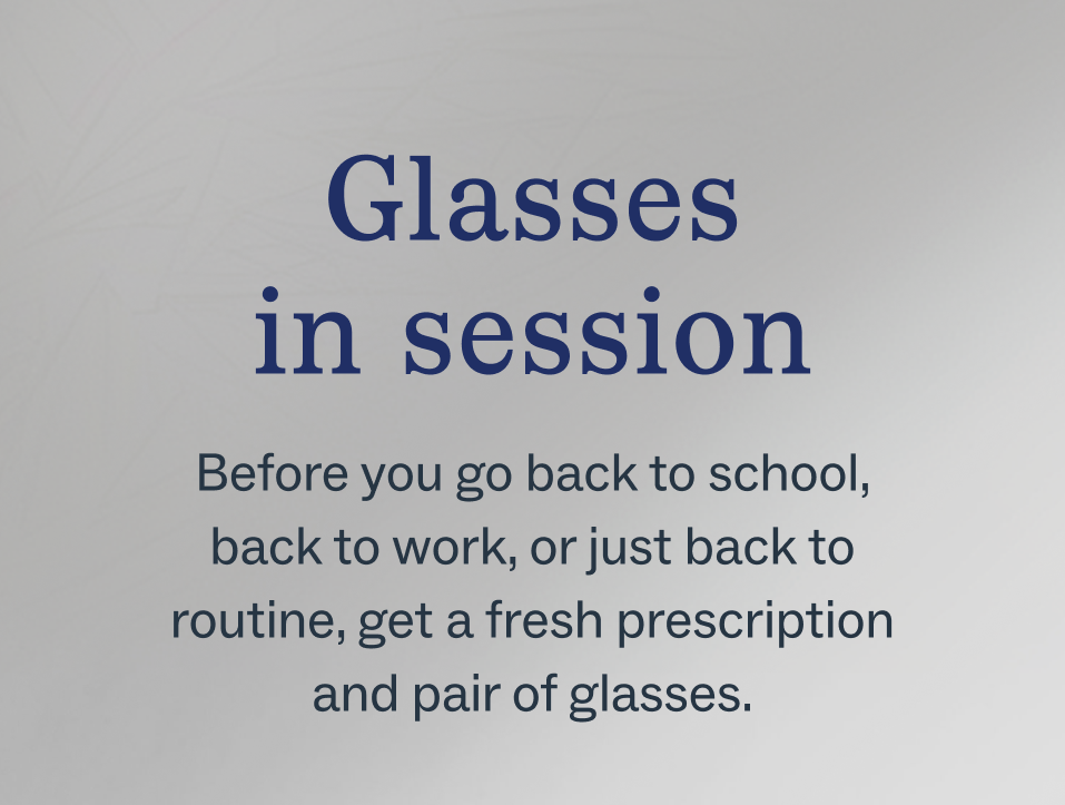 Glasses in session