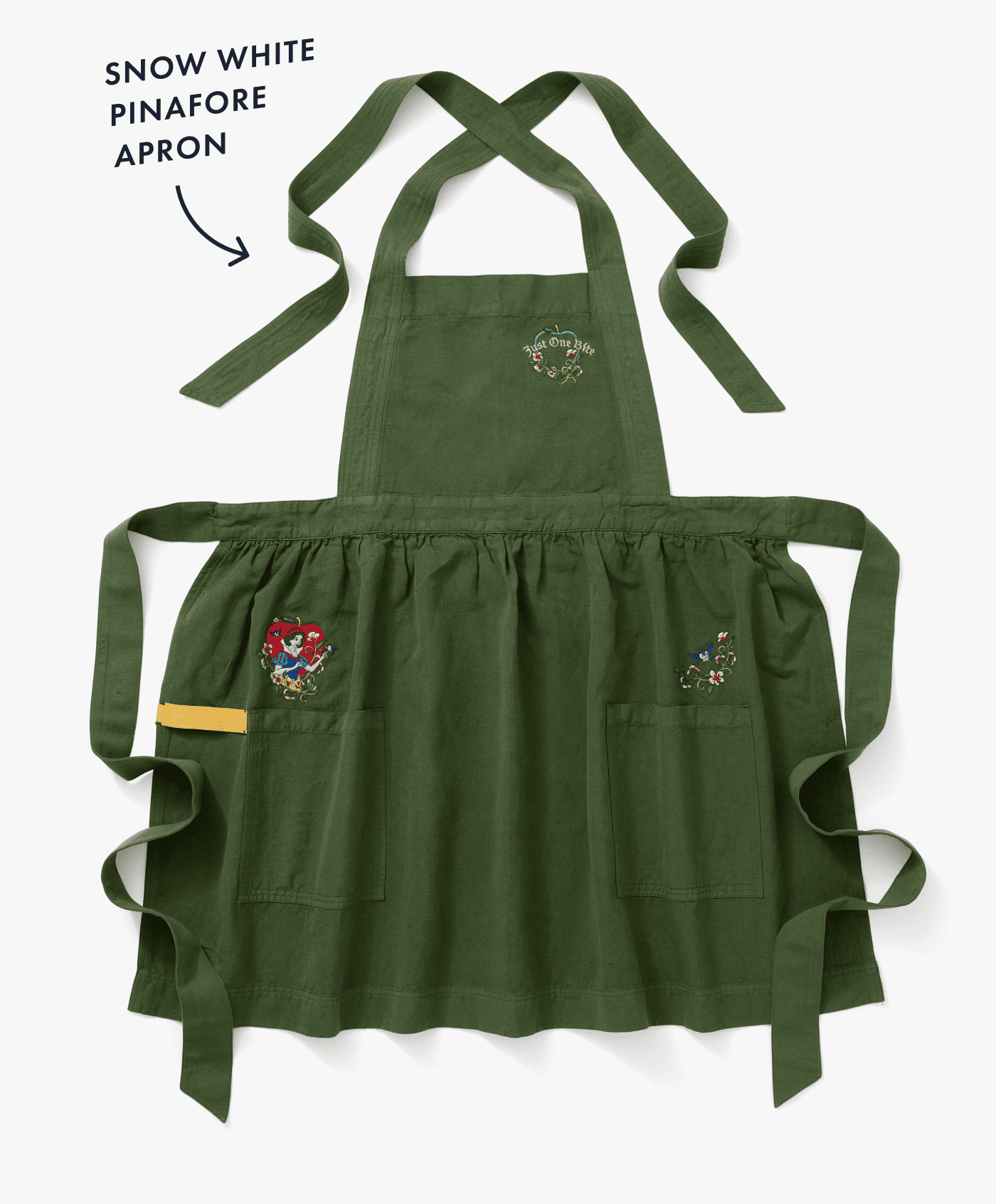 snow white pinafore apron