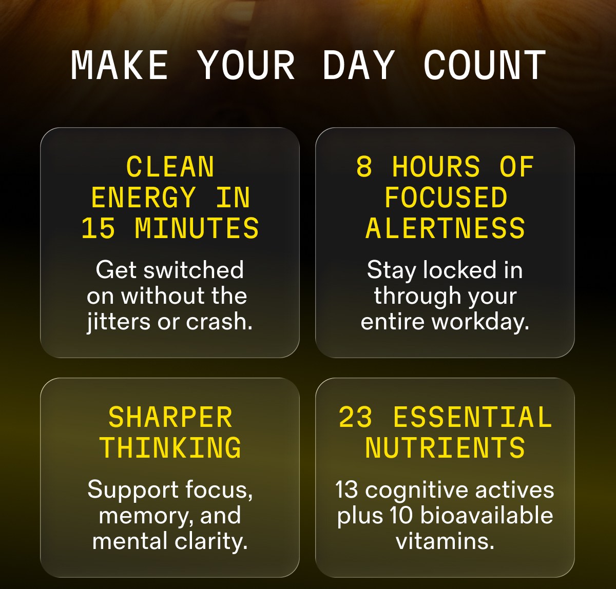 MAKE YOUR DAY COUNT