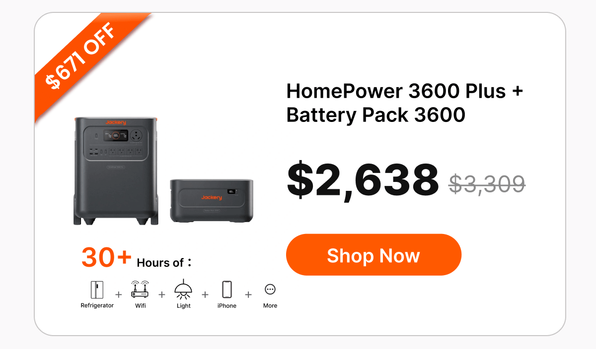 HomePower 3600 Plus +Battery Pack 3600