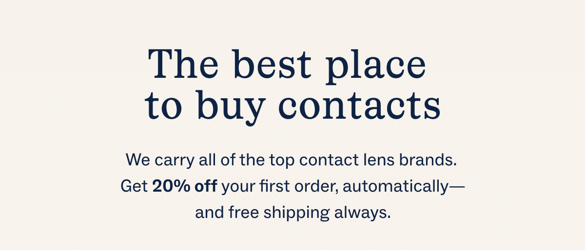 The best place to buy contacts