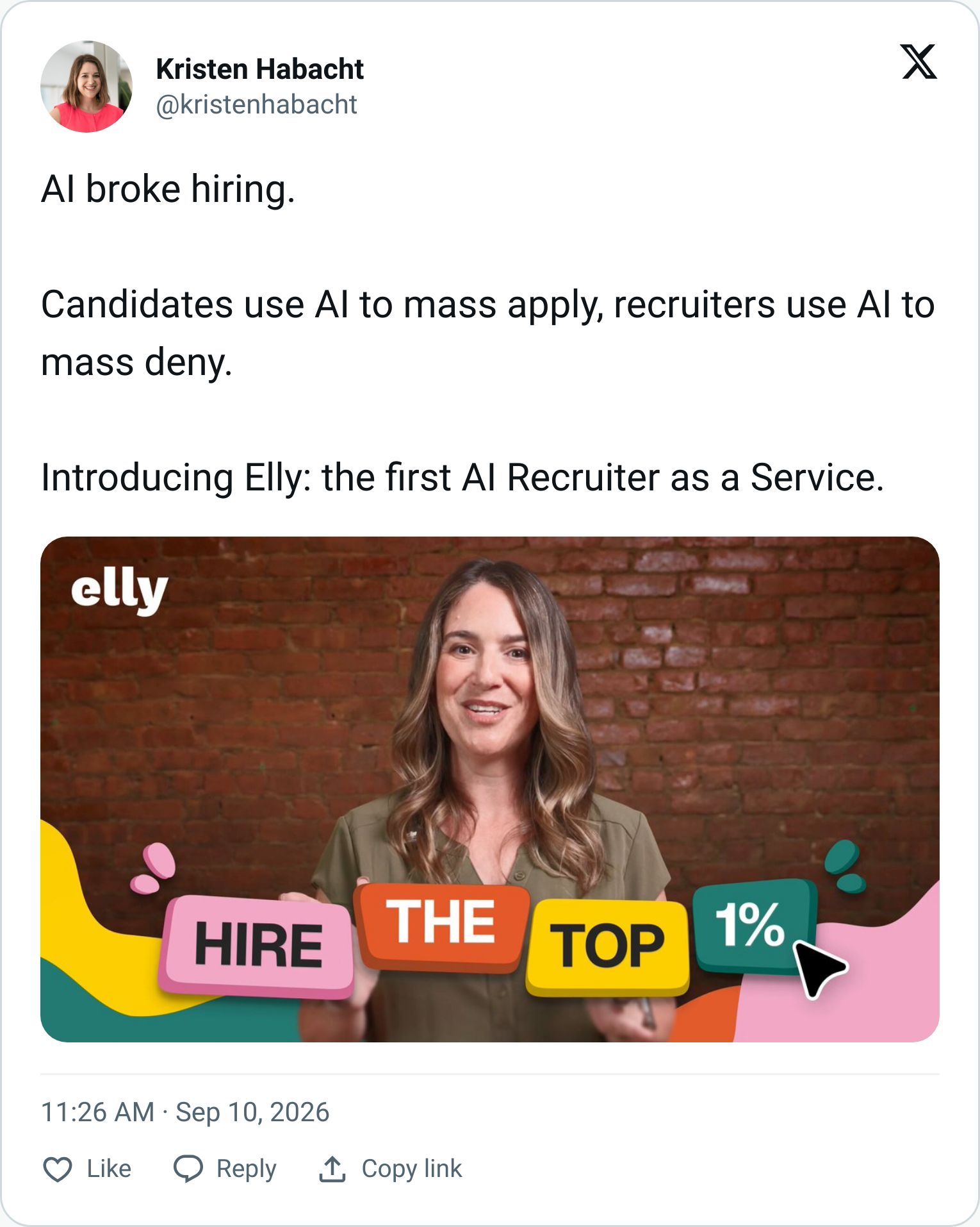 Tweet screenshot