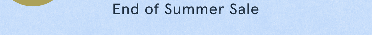 end of summer sale