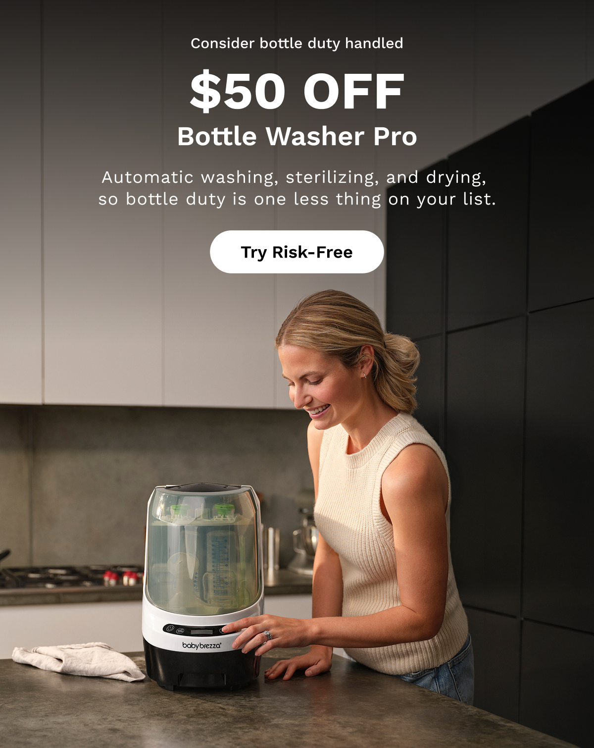 Consider bottle duty handled $50 OFF Bottle Washer Pro | Try Risk-Free