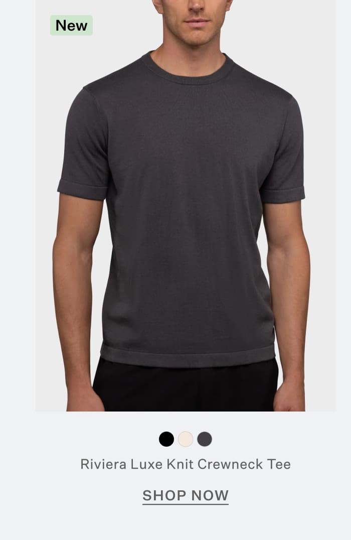 Riviera Luxe Knit Crewneck Tee