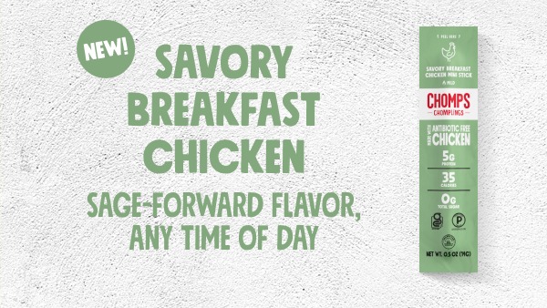 new! savory breakfast chicken Sage-forward flavor, any time of day