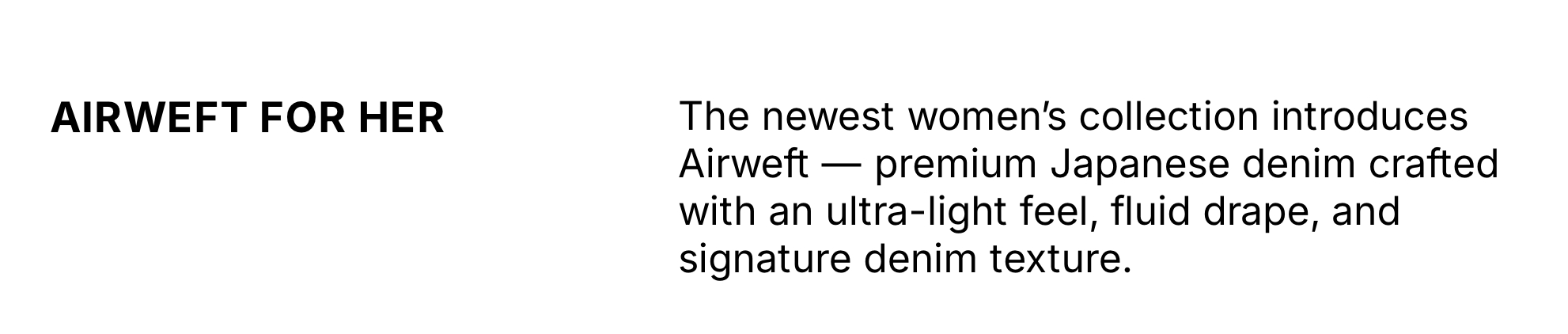 Shop New Airweft for Her