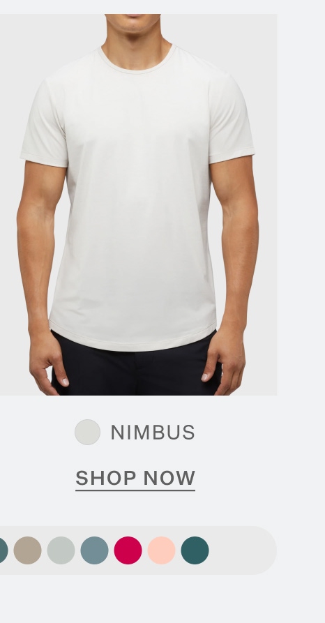 AO Curve-Hem Tee in Nimbus