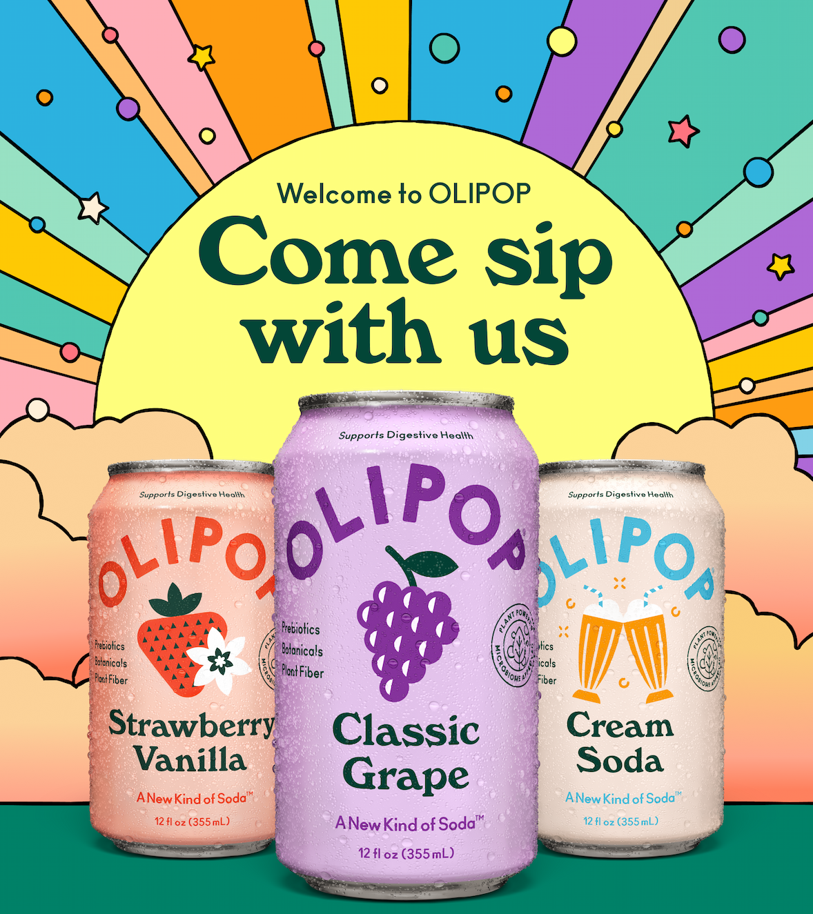 Welcome to OLIPOP, come sip with us!