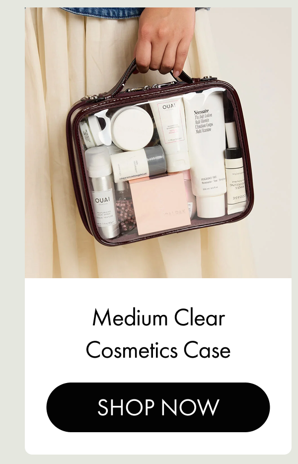Medium Clear Cosmetics Case | SHOP NOW