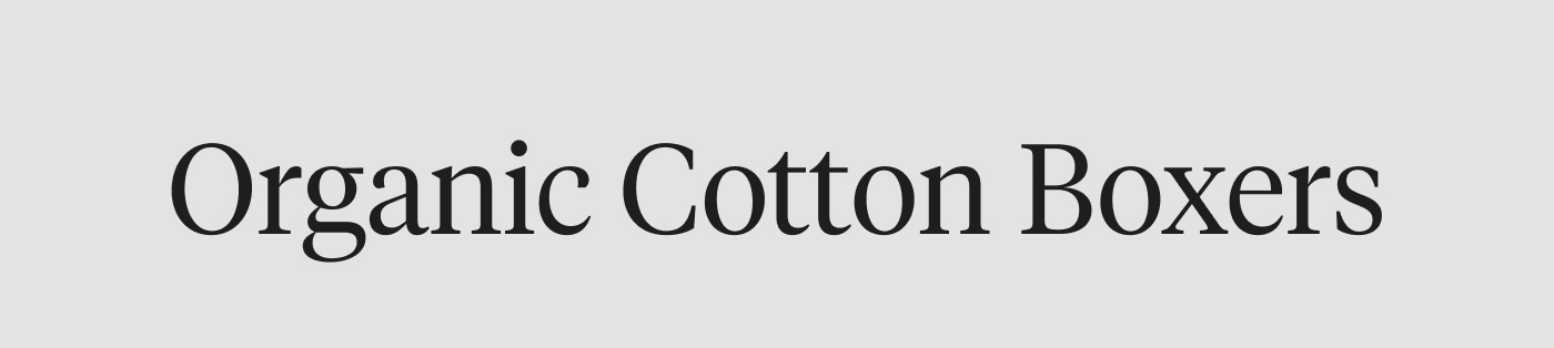 Shop Organic Cotton Boxers