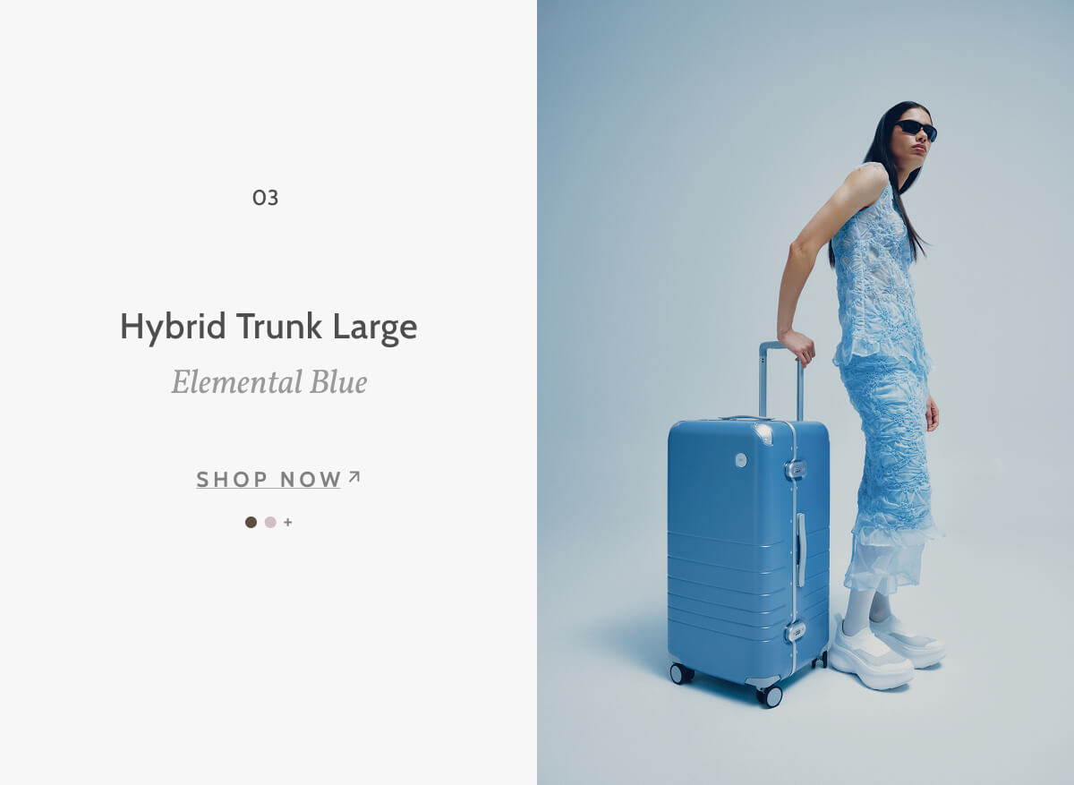 03. Hybrid Trunk Large. Elemental Blue. Shop now.