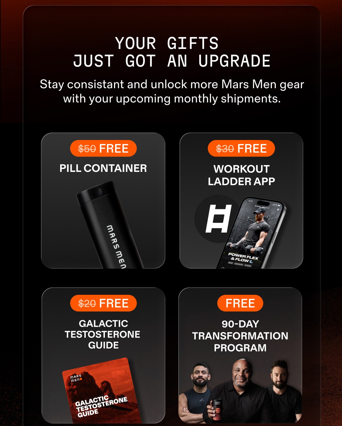 YOUR GIFTS JUST GOT AN UPGRADE