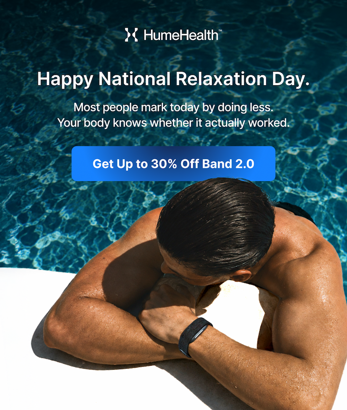 Everyone else is just relaxing. Your body actually knows if it's working.